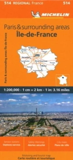 Ile-de-France - Michelin Regional Map 514 - Nicolas Michelin | BestPrice.gr