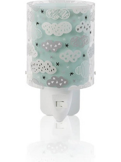 Clouds Green νύκτας πρίζας LED (41415) *