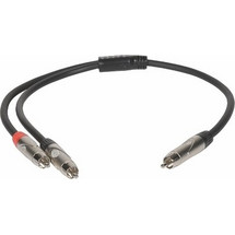 Metro Audio Systems PY-020 Καλώδιο Ήχου 1 RCA Αρσενικό Σε 2 RCA Αρσενικά - 0.5m
