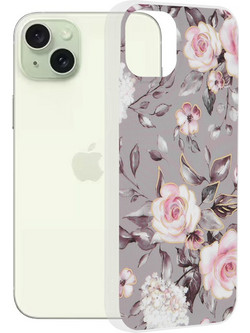 Techsuit Marble Series - θήκη για Apple iPhone 15 Plus - Γκρι