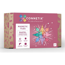 Μαγνητικό παιχνίδι κατασκευών Pastel Geometry Pack 40 τεμ. - Connetix