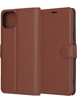 Techsuit Leather Folio - θήκη για Apple iPhone 15 Plus - Καφέ