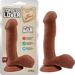 Chisa Novelties Topless Lover Latin Ρεαλιστικό Dildo με Βεντούζα & Όρχεις 19cm Latin