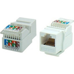 N111-01 SUT Keystone Jack UTP RJ45 CAT5e TOOLESS 180 σε Λεύκο Χρώμα (τμχ)