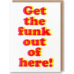 Ευχετήρια Κάρτα Get the Funk NST-GC-LET-8131 12x17cm White-Red Nineteen Seventy Three