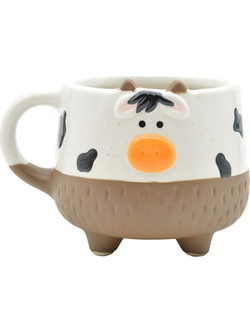 RAVENNA Κεραμική Κούπα 3D Moo-Moo 450ml