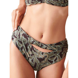 BLU4U Bikini Slip Animal Print Χακί 22365174-15