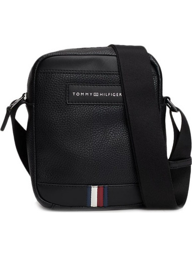 Tommy Hilfiger Ανδρική Τσάντα Ώμου / Χιαστί Μαύρη AM0AM12711-BDS