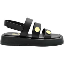 Flatforms Γυναικείες σε μαύρο δέρμα