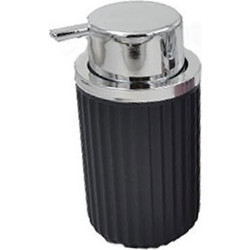 Πλαστικό dispenser 500ml EMI ιδανικό για κρεμοσάπουνα και αντισηπτικά σε χρώμα γκρι με ασημί