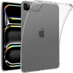 Θήκη σιλικόνης TPU για Apple iPad Pro 2024 13" - Διάφανο