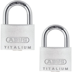 Abus 64Τi/20 Titalium Λουκέτα Ασφαλείας 20mm Σετ 2 Τεμ ΟΜΟΙΟ ΚΛΕΙΔΙ
