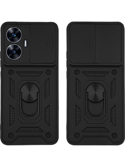 Sonique Ring Armor CamPro Θήκη Πλάτης Μαύρο (Realme C55)