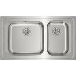 Teka Classic 2B 86 R Ένθετος Νεροχύτης Inox Σατινέ