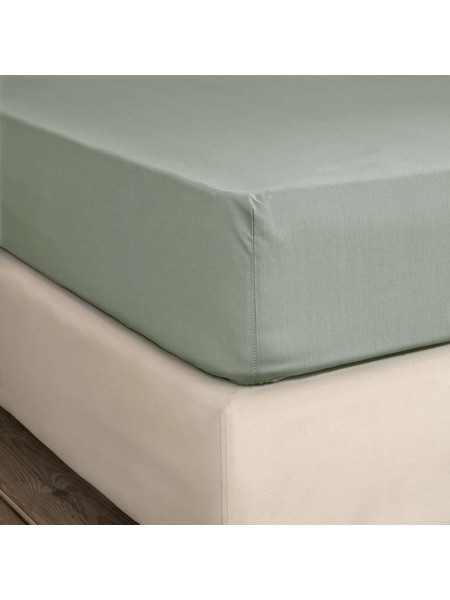 Nima Σεντόνι Μονό με Λάστιχο 100x200+32 Unicolors Rock Green