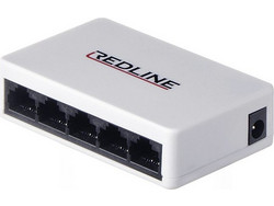 REDLINE RL-1005M Unmanaged L2 Switch με 5 Θύρες Ethernet 100Mbps