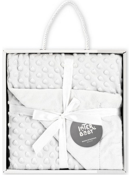 Interbaby 00881-09 Κουβέρτα Αγκαλιάς Fleece 80x110 Λευκή