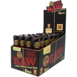 RAW Cone Black Κώνος - King Size - 32τεμ