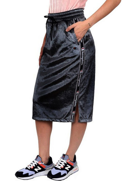 Champion 112282 Βελουτέ Μίντι Φούστα Black