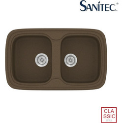 Sanitec Classic 312 Επικαθήμενος Νεροχύτης Γρανίτη Ματ Granite Rust 82x50cm