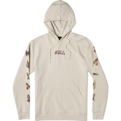 RVCA Ανδρικό Φούτερ με Κουκούλα & Τσέπες Εκρού Z1HORURVF1-2632