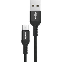 MOXOM Braided USB 2.0 to micro USB Cable Μαύρο 3m (MX-CB43)