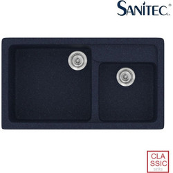 Sanitec Classic 317 Επικαθήμενος Νεροχύτης Γρανίτη Ματ Granite Blue 90x51cm
