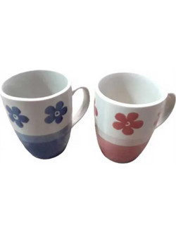 Κούπα από Πορσελάνη Πολύχρωμη 300ml 2τμχ Home 20191 - For Home