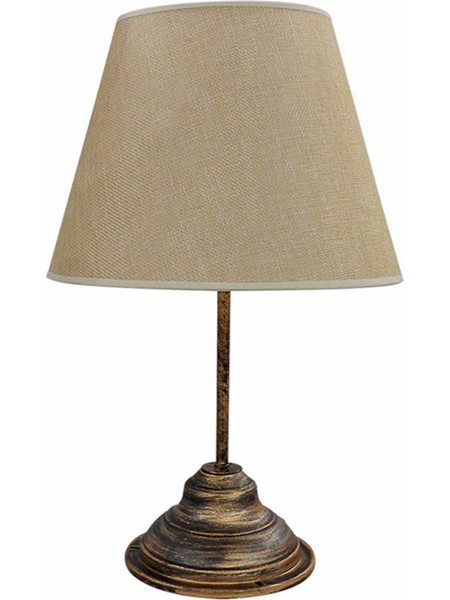 Heronia Lighting TL-04 Πορτατίφ Ε27 Μπεζ Bronze Φ25xΥ40cm