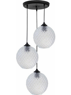 Heronia Lighting Κρεμαστό Φωτιστικό Οροφής Τρίφωτο E27 02-0360