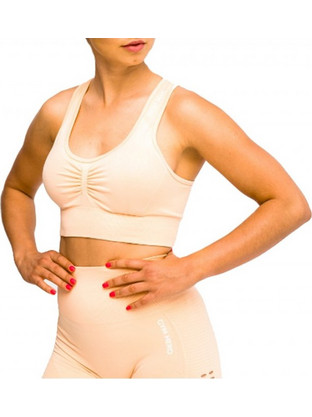 Gym Hero California Cute Bra Αθλητικό Μπουστάκι με Μέτρια Στήριξη Σομόν BRA-PEACH