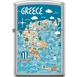 Greece Illustration Map