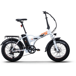RKS RKIII Σπαστό Ηλεκτρικό Ποδήλατο Πόλης 20" 250W με 7 Ταχύτητες και Δισκόφρενα Λευκό