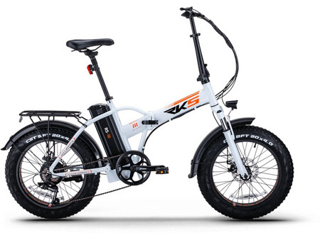 RKS RKIII Σπαστό Ηλεκτρικό Ποδήλατο Πόλης 20" 250W με 7 Ταχύτητες και Δισκόφρενα Λευκό