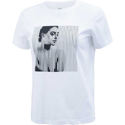 BRILLE Κοντομάνικη Μπλούζα BLACK LADY WHITE γυναίκες