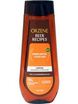 Orzene Beer Recipes Κριθάρι Μπύρας & Έλαιο Ελιάς Σαμπουάν 400ml