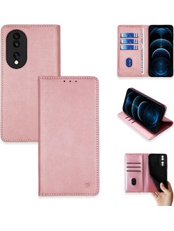 Sonique Vintage Magnet Book Θήκη (Honor 70 5G) Ροζ Χρυσό