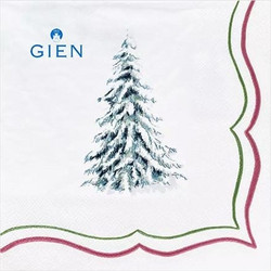 Χριστουγεννιάτικες Xαρτοπετσέτες Luncheon Filet Noel 16.5x16.5cm Gien (20 Tεμάχια)
