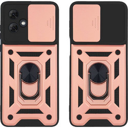 ΘΗΚΗ RING ARMOR CAMPRO SONIQUE ΓΙΑ MOTOROLA MOTO G84 5G ΡΟΖ ΧΡΥΣΟ