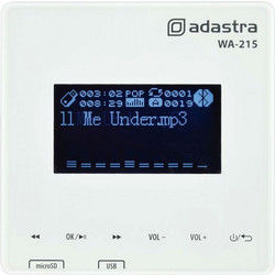 ADASTRA WA-215 ΕΠΙΤΟΙΧΙΟΣ ΕΝΤΟΙΧΙΖΟΜΕΝΟΣ ΕΝΙΣΧΥΤΗΣ ΜΕ ΜEDIA PLAYER BLUETOOTH 2*15W