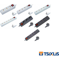 Πολύπριζο EUROLAMP Με Καλώδιο & Διακόπτη - (Διαφόρων Θέσεων)
