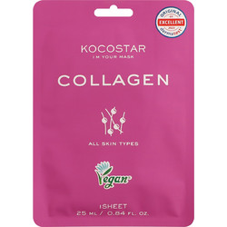 Kocostar Collagen Sheet Μάσκα Προσώπου για Καταπράυνση με Κολλαγόνο 25ml