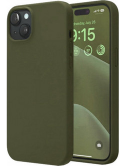 Θήκη Rubber Ενισχυμένης Σιλικόνης για iPhone 14 Plus Χακί