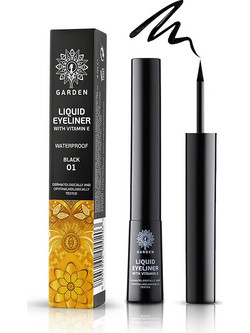 Garden of Panthenols 01 Black Αδιάβροχο Πινέλο Eyeliner 4ml