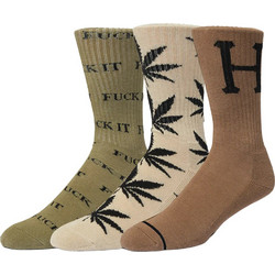 Huf Γυναικείες Κάλτσες Μπεζ Χακί Ταμπά 3Pack SK00767