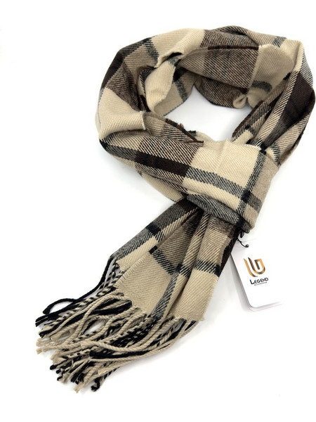 Legend - LGS-3021-139 - Double Face - Beige - Κασκόλ KASHMIR TOUCH - beige