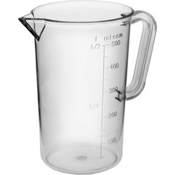 Κανάτα/Μεζούρα πλαστική PC, 500ml, φ9x13.8cm (1 ΤΕΜ)