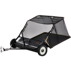 VEVOR Tow-Behind Lawn Sweeper 42 ιντσών Leaf Yard Συλλέκτης 12 cu.ft. Ευκανόνιστος