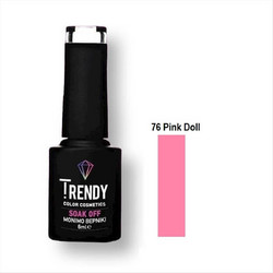 Trendy Soak Off 76 Pink Doll Ημιμόνιμο Βερνίκι Νυχιών 6ml