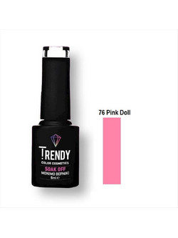 Trendy Soak Off 76 Pink Doll Ημιμόνιμο Βερνίκι Νυχιών 6ml